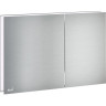 Кнопка управления ALCAPLAST AIR LIGHT-WHITE с подсветкой, металл матовый, цвет белый