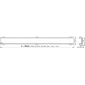 Водоотводящий желоб ALCAPLAST APZ1106-550 PROFESSIONAL с порогами для цельной решетки, низкий, вертикальный слив